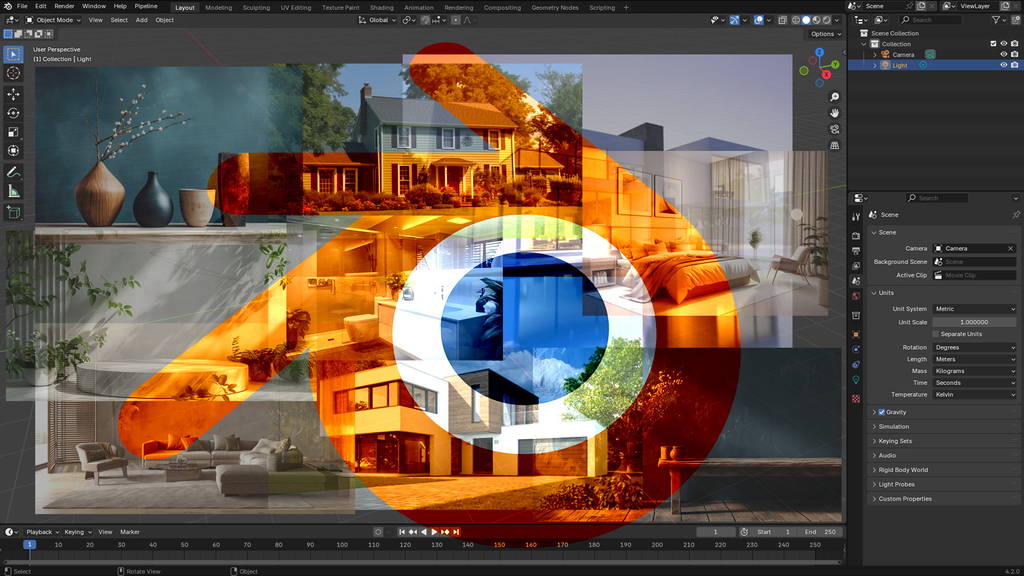 Blender - Composition of a rendering with Blender | Biunivoca